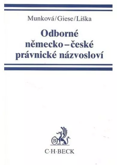 Odborné německo-české právnické názvosloví