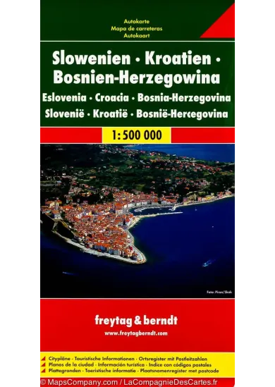 Automapa Slovinsko,Chorvátsko 1:500 000