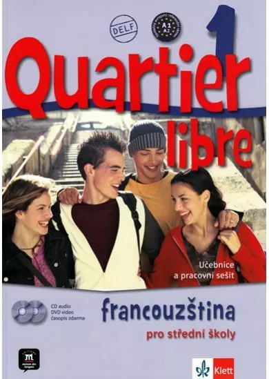 Quartier libre 1 - učebnice + CD+ DVD + časopis La revue de jeunes