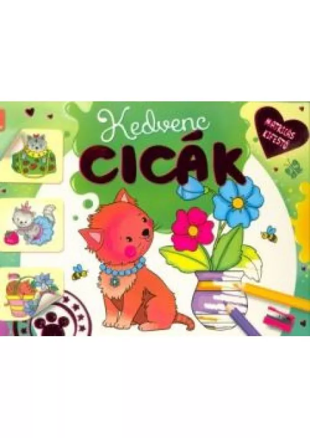 Kifestő - Matricás kifestő - Kedvenc cicák