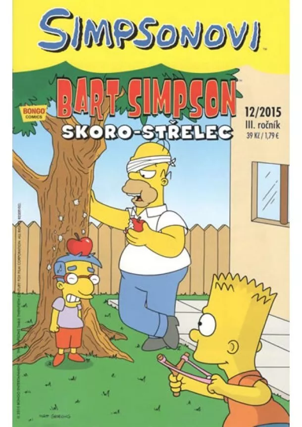 Matt Groening - Simpsonovi - Bart Simpson 12/2015 - Skoro-střelec