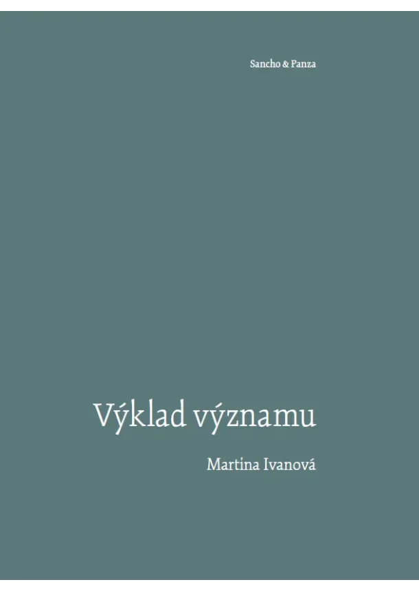 Martina Ivanová - Výklad významu