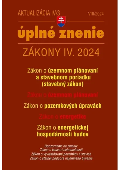 Aktualizácia IV/3 2024