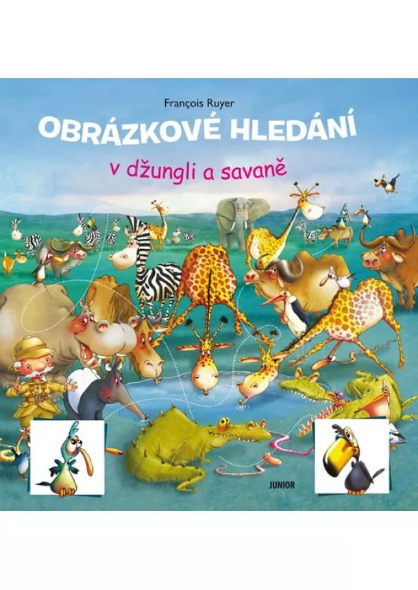 autor neuvedený - Obrázkové hledání v džungli a savaně