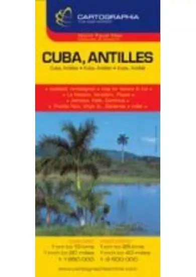 Kuba, Antillák térkép (1:2 500 000) /World Travel Map