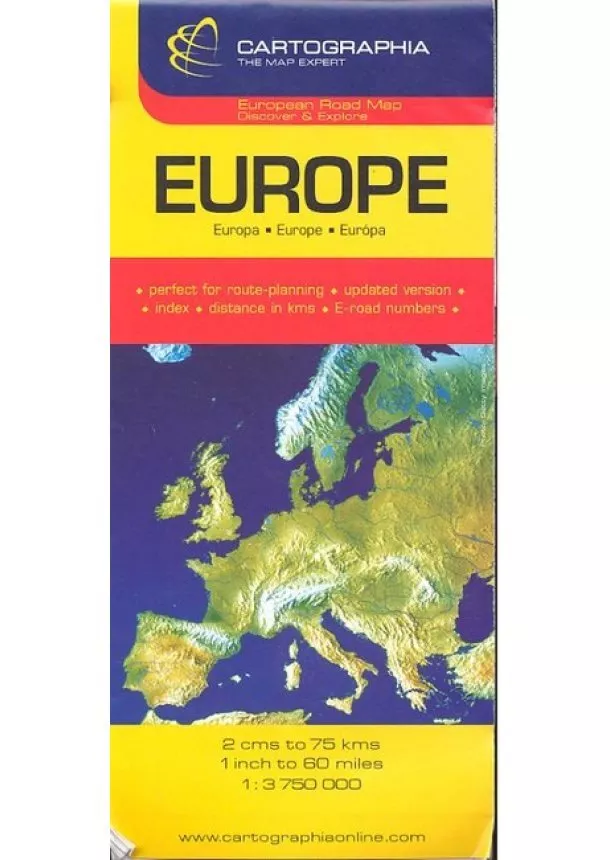 Térkép - Európa térkép (1:3 750 000) /European Road Map