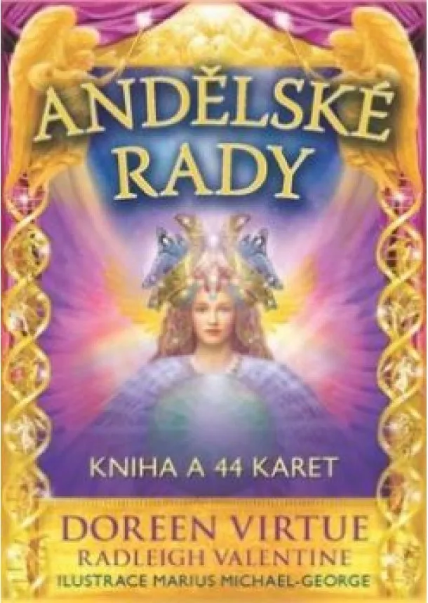 DOREEN VIRTUE - Andělské rady  -  Kniha a 44 karet