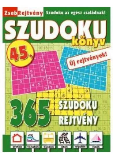 Zsebrejtvény szudoku könyv 45.