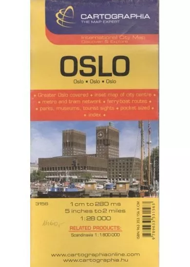 Oslo várostérkép (1:28 000) /Külföldi várostérkép
