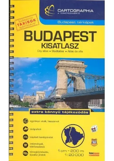 Budapest kisatlasz (1:20 000) /Budapest térképek