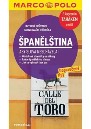 Španělština s kapesním tahákem uvnitř - Jazykový průvodce