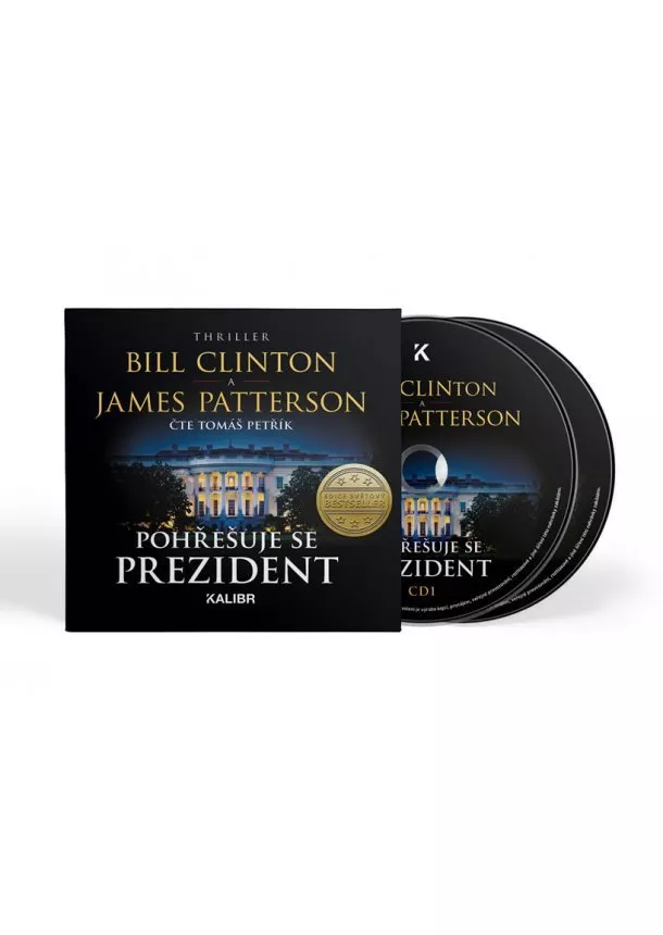 Bill Clinton, James Patterson, EUROMEDIA GROUP - Bill Clinton, James Patterson:  Pohřešuje se prezident ( čte Tomáš Petřík) - MP3-CD - MP3-CD