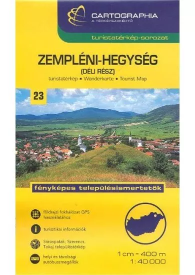 Zempléni-hegység (déli rész) - Turistatérkép-sorozat 23.