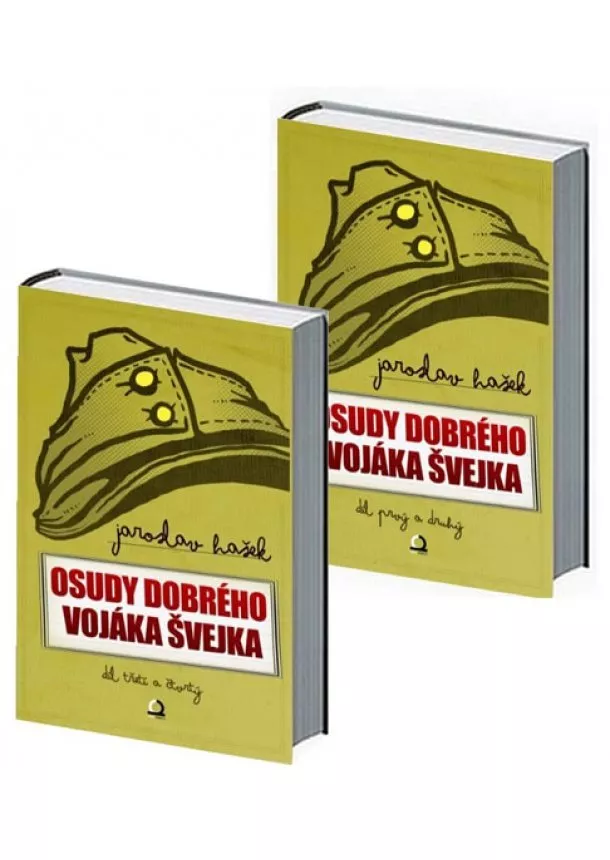 Jaroslav Hašek - Osudy dobrého vojáka Švejka - komplet 2 knihy (4 díly)
