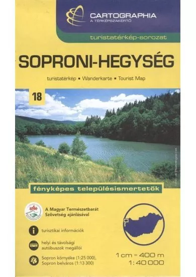 Soproni-hegység - Turistatérkép-sorozat 18.