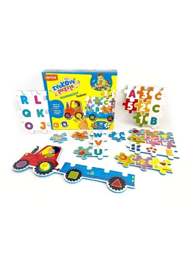 kol. - Zvukové puzzle - Písmenkový traktor