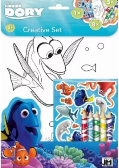 Dory - Vymaľovanková súprava s pastelkami - Creative set