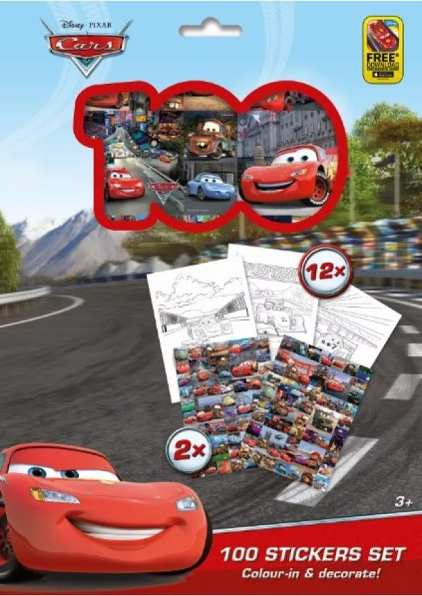 100 Stickers set - Cars