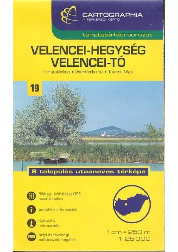 Térkép - Velencei-hegység, Velencei-tó - Turistatérkép-sorozat 19.