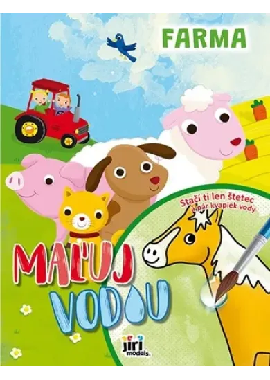 Maľuj vodou - Farma (A4) - Stačí ti len štetec a pár kvapiek vody