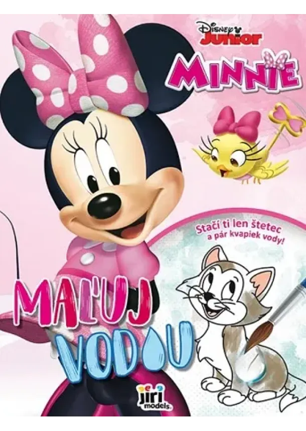 Maľuj vodou - Minnie (A4) - Stačí ti len štetec a pár kvapiek vody