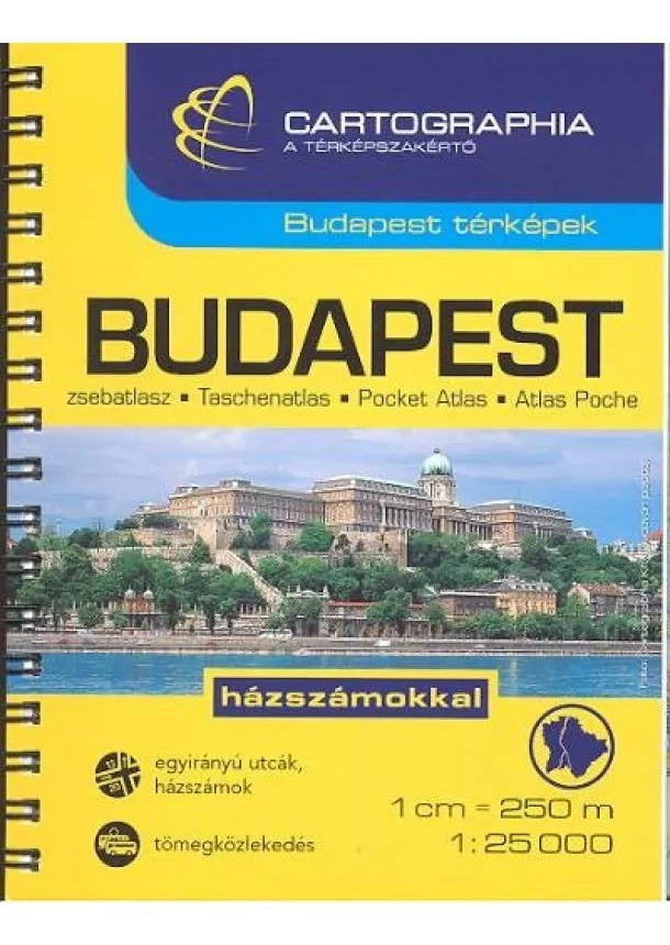 Térkép - Budapest zsebatlasz (1:25 000) /Budapest térképek