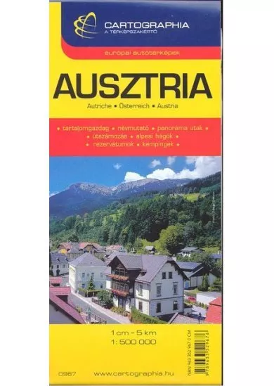 Ausztria térkép /1:500000 €