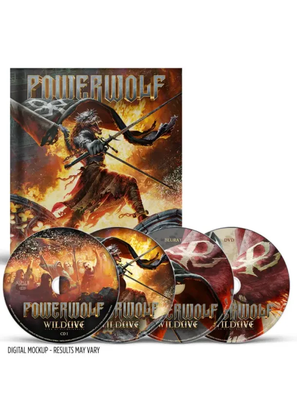 Powerwolf, NAPALM RECORDS - Powerwolf:  Wildlive (Live At Olympiahalle) - Blu-Ray+Dvd+2Cd Mediabook