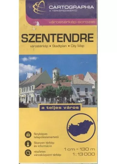 Szentendre várostérkép (1:13 000) /Várostérkép-sorozat