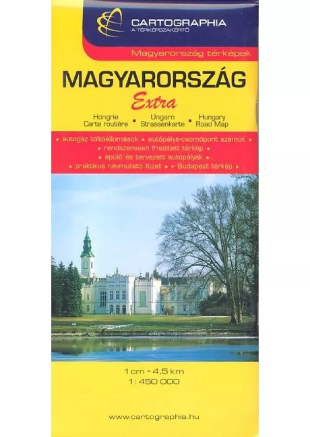 Térkép - Magyarország extra autótérkép (1:450 000) /Magyarország térképek