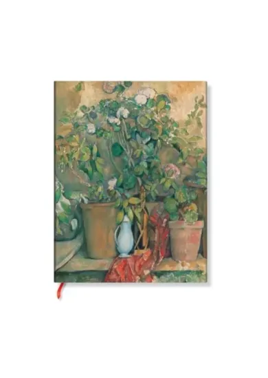 Cezanne’s Terracotta Pots and Flowers Ultra Lined