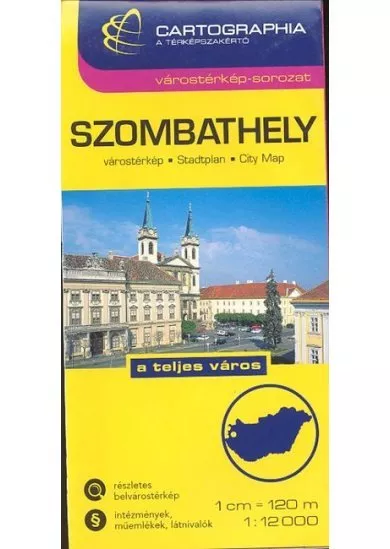 Szombathely várostérkép (1:12 000) /Várostérkép-sorozat