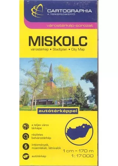Miskolc várostérkép (1:17 000) /Várostérkép-sorozat