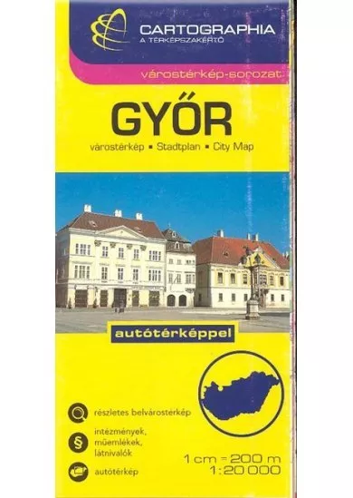 Győr várostérkép (1:20 000) /Várostérkép-sorozat
