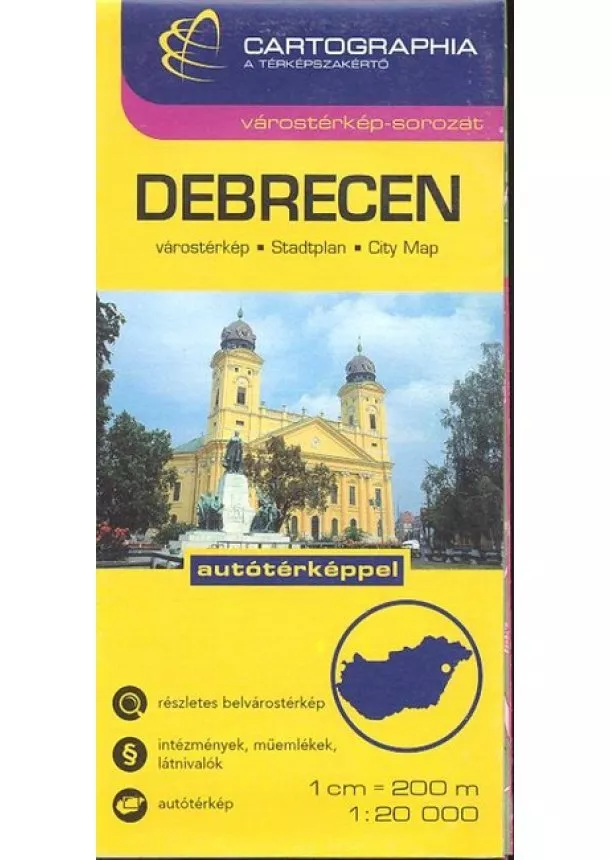 Térkép - Debrecen várostérkép (1:20 000) /Várostérkép-sorozat