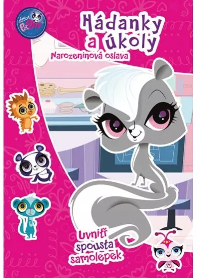 Littlest Pet Shop - Narozeninová oslava - hádanky a  úkoly + samolepky