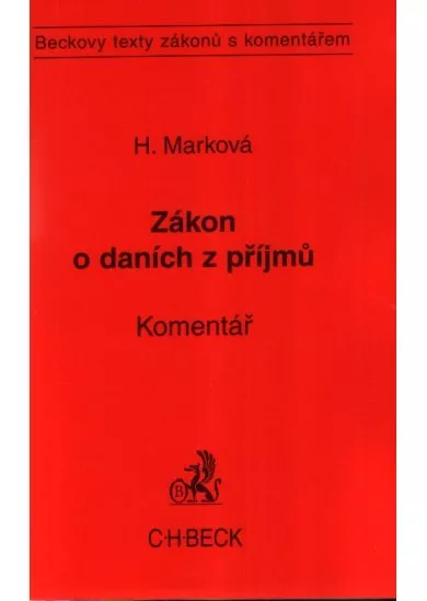 Zákon o daních z příjmů. Komentář