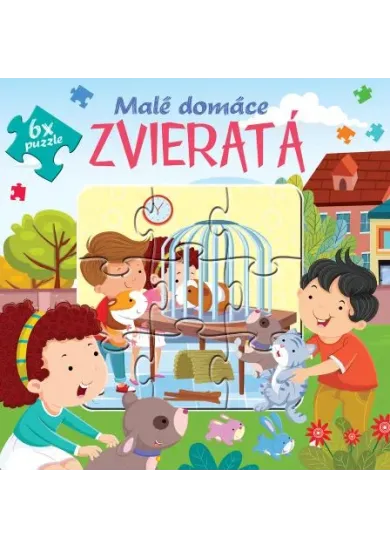 Malé domáce zvieratá - 6x puzzle