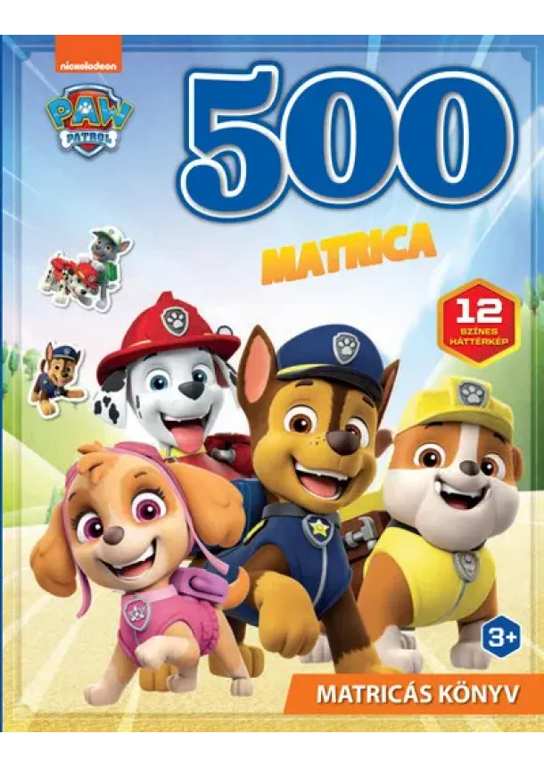 Foglalkoztató - 500 matrica - Mancs Őrjárat