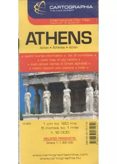 Athén várostérkép (1:12 000) /Külföldi várostérkép