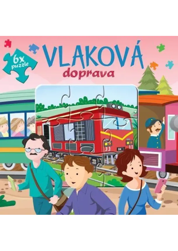 Vlaková doprava - 6x puzzle