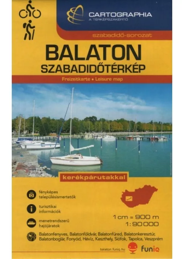 Térkép - Balaton szabadidőtérkép - Szabadidő-sorozat