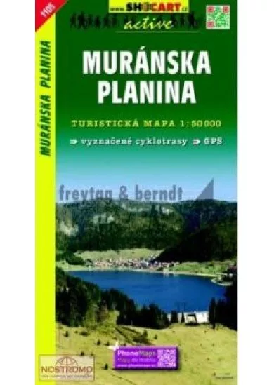 Muránska planina turistická mapa 1:50 000 tmč 1105