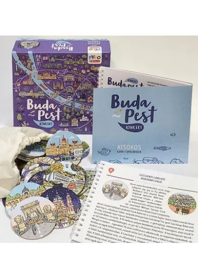 Budapest kincsei - Ismeretterjesztő zsebkönyv + műemlékpárosító memória