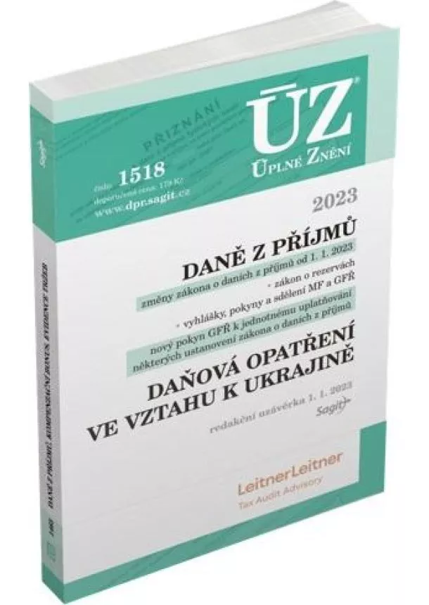 ÚZ 1518 Daně z příjmů