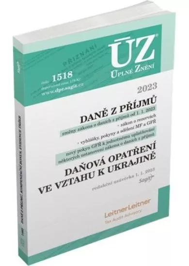 ÚZ 1518 Daně z příjmů