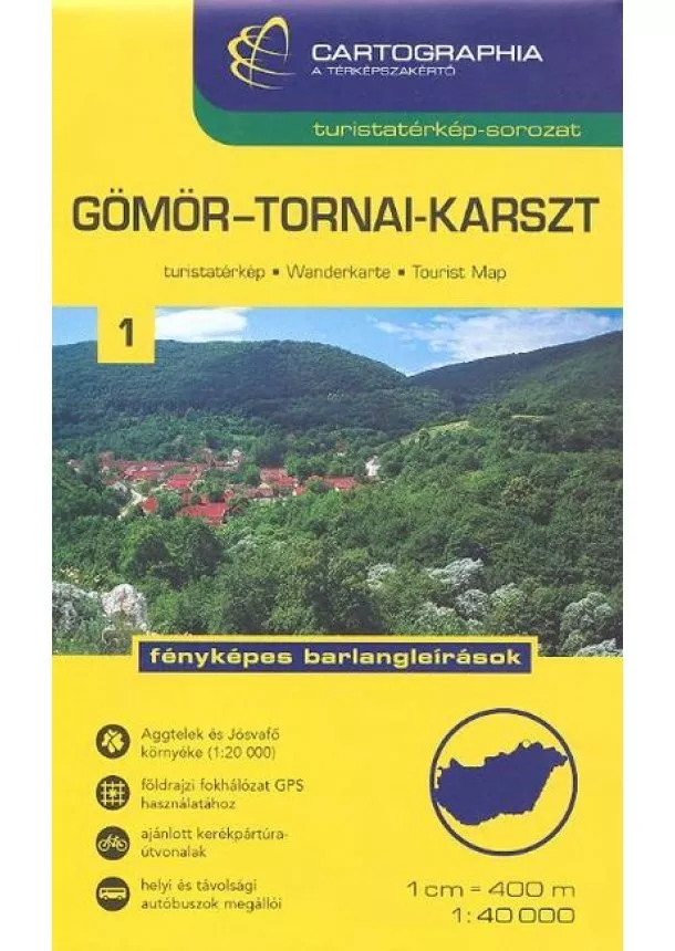 Térkép - Gömör - Tornai-karszt  - Turistatérkép-sorozat 1.