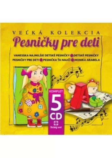 Pesničky pre deti - komplet 5 CD