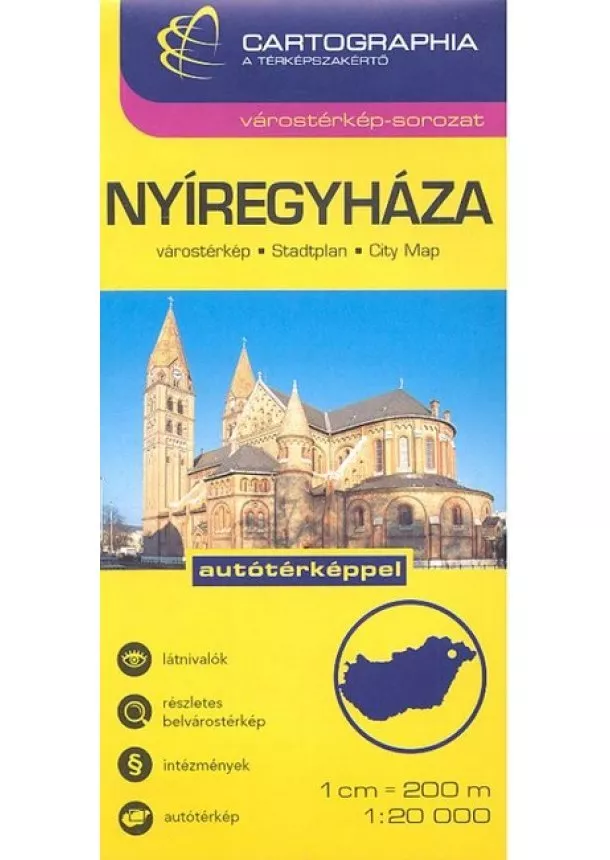 Térkép - Nyíregyháza várostérkép (1:20 000) /Várostérkép-sorozat