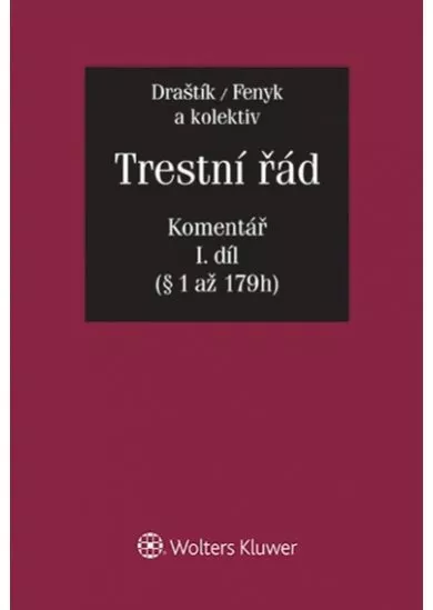 Trestní řád (č. 141/1961 Sb.): Komentář I.+II. díl/komplet